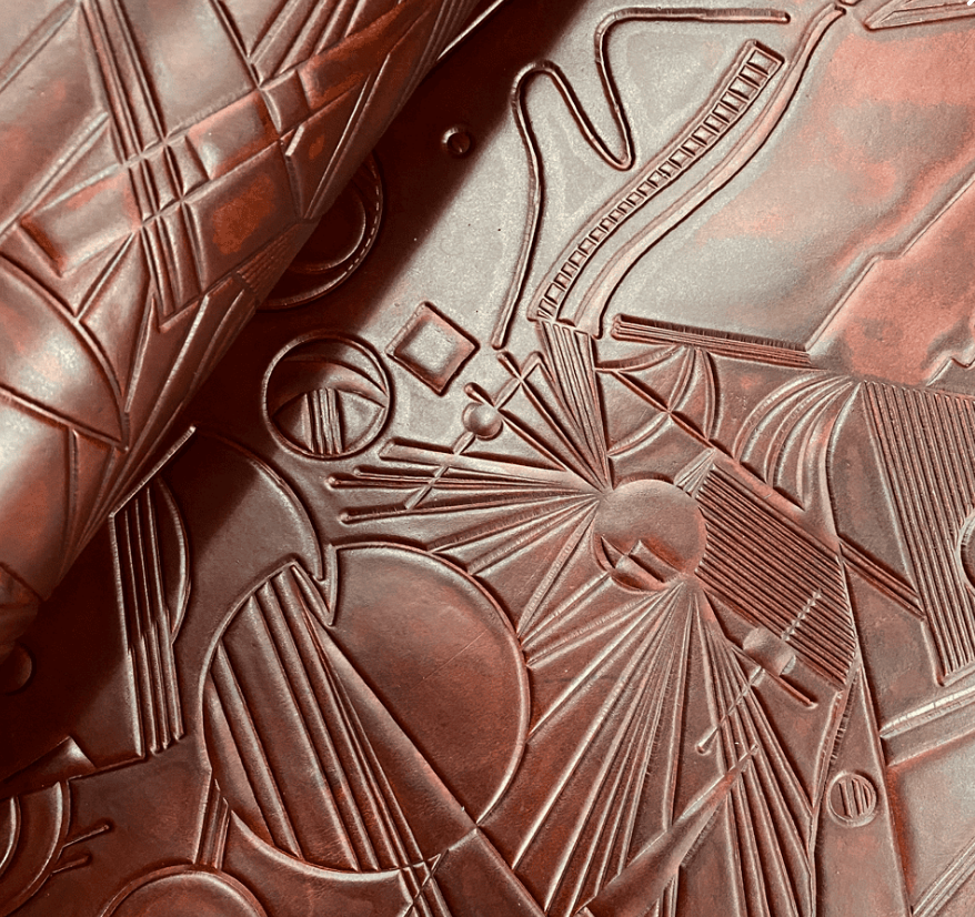 Leather Fabric Brown DL06
