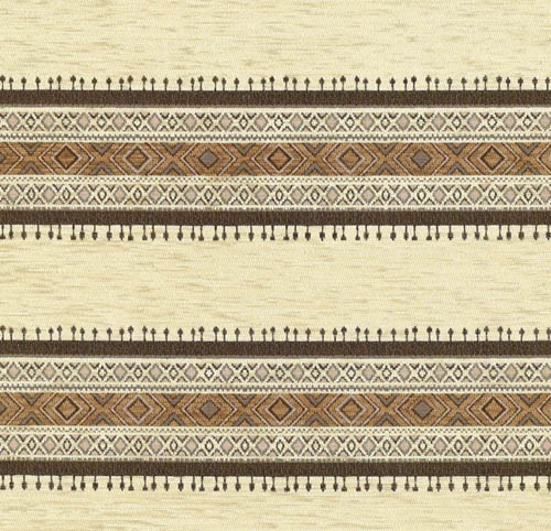 Jacquard Fabric Light Brown FJ10 - Image 2