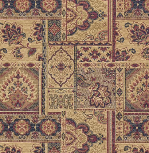 Jacquard Fabric BROWN By The Yard FJ08 - Image 2
