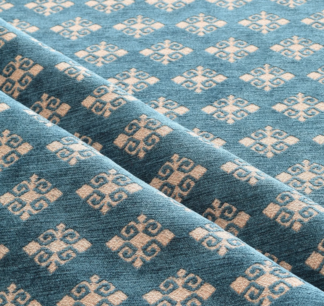 Jacquard Fabric Green | 2 brand Fabric logos together GJ05