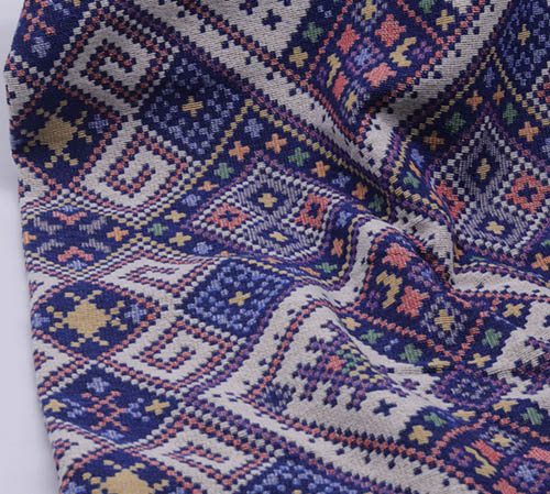 Purple Jacquard Fabric with Mini Pattern DJ22 - Image 2