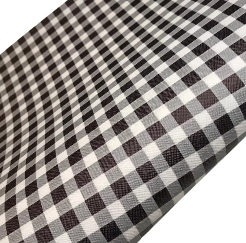 Damier Ebene Gray Leather Fabric for sale! LL72