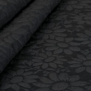 Totally Black Jacquard Fabric DJ10