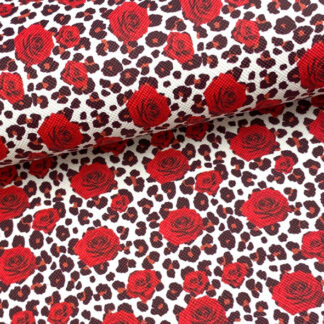 Red Leather Fabric ML02